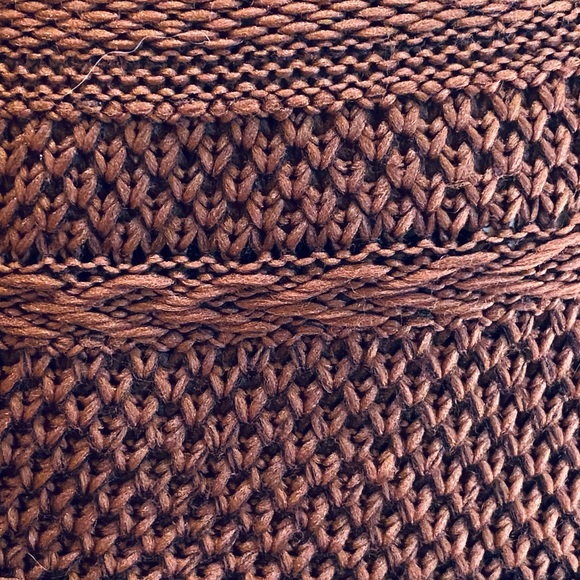 🌟HP🌟NWOT Packable Wide Brim Brown Knit & Seed Bead Band Hat by San Diego Hat Co. - Picture 14 of 15